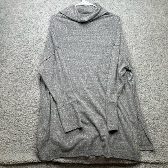 We The Free Womens Long Sleeve Cowl Neck High Low Side Split Casual Shirt Sz m - Picture 5 of 7